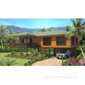 Light Steel Wooden House Bungalow / Luxury Beach Bungalows